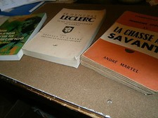 Lot 3 livres guerre 39/45 WWII Leclerc Jeune dans  Résistance chasse aux savant