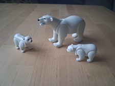 PLAYMOBIL OURS BLANC + OURSONS