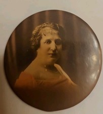 Petit miroir de poche Art  déco  photo Etui 