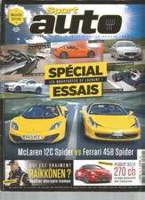SPORT AUTO N°619 SPEC. ESSAIS / McLAREN 12C SPIDER VS FERRARI 458 SPIDER / RCZ-R