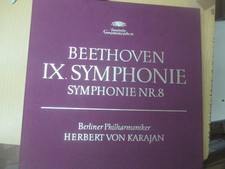 Coffret 2 LP Coffret LP Beethoven IX Symphonie Symphonie NR. 8 Von Karajan