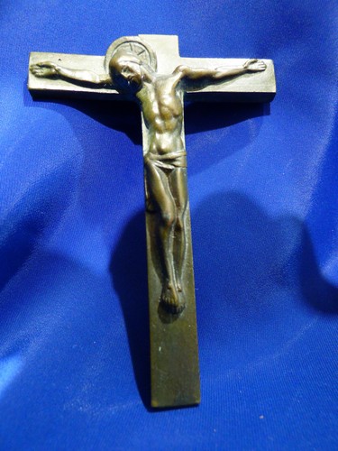 Crucifix ancien bronze - en, à