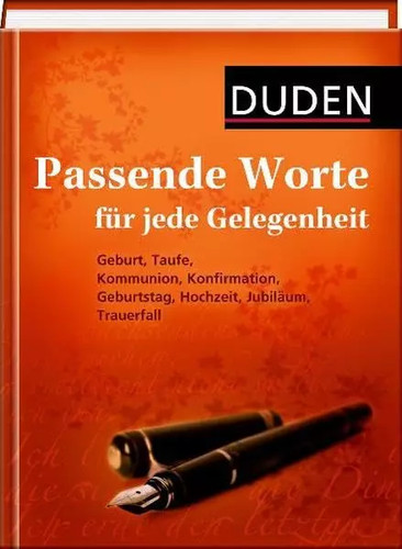 Duden passende worte für - worte,