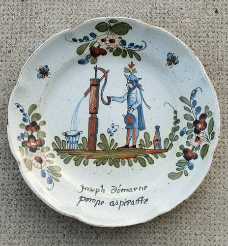 Assiette 19ème siècle - 19ème, joseph