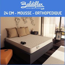 Matelas 140x190 cm Easy 24 lit double - Coton orthopédique H 24 cm Baldiflex