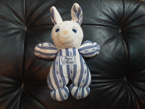 Doudou peluche lapin bleu - doudou,