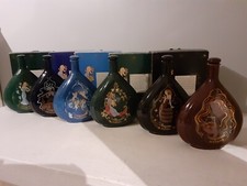 Collection 6 Bouteilles Cognac Courvoisier en porcelaine, vide
