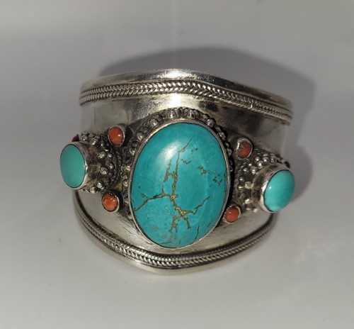 Bracelet manchette ethnique - bracelet,