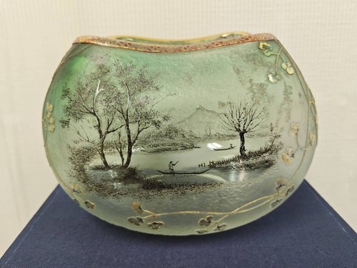 Vase paysage lac daum - vase,