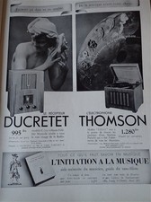 TSF DUCRETET électrophone