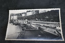  Original   Agfa Brovira ancienne  photo au bord de la SEINE ? RHONE ? péniche 