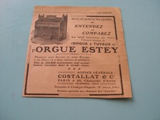PUBLICITE REVUE 1911 ORGUE