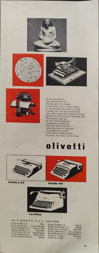 Olivetti publicité machine - publicité,