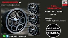 4 jantes Momo Vega 6j 14 pouces 4x98 Matra Bagheera Murena roues jantes jantes