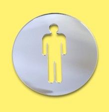 Mâle Rond Toilettes Porte