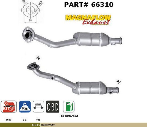 Pot catalytique renault clio - pot,