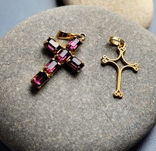 Lot croix bijoux fantaisies - lot,