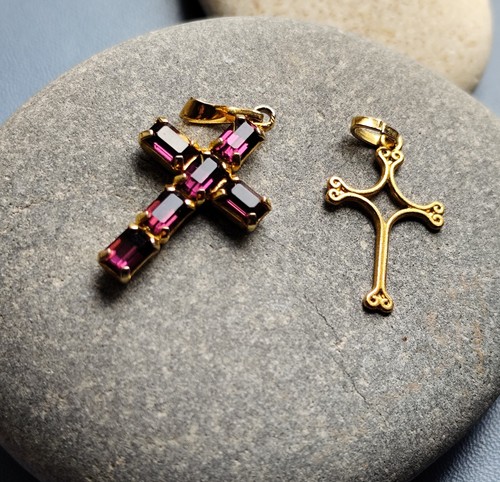 Lot croix bijoux - 2, fantaisies