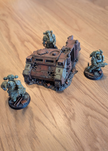 Printed wrecked tank - 3d,