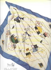 AD PUBLICITE FOULARD LES TROIS SELLIERS AMEUBLEMENT MERCIER FRERES