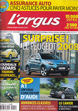 L'ARGUS N°4241 PEUGEOT 2008 /