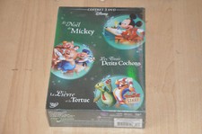 coffret 3 DVD DISNEY : le Noël de Mickey, Lièvre et la tortue, 3 petits cochons