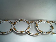 VILLEROY & BACH SEPTFONTAINES COTTAGE 8 1/4" WIDE SALAD PLATES (TOTAL OF 5) 