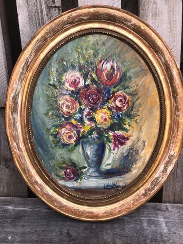 Tableau bouquet fleurs avec - de,
