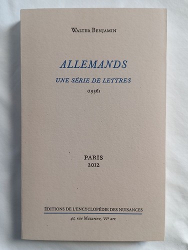 Allemands une série de - -,