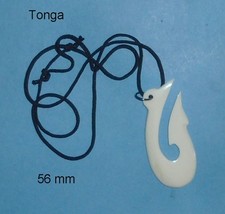 Pendentif Hameçon Polynésien  ( Carabao ) Tonga