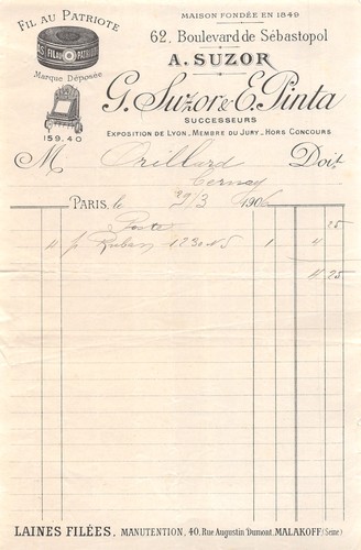1906 fil patriote g - fil, au