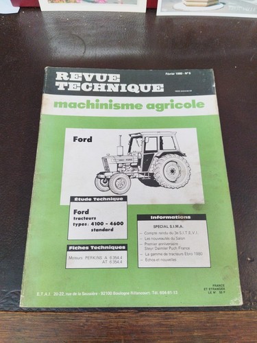 Revue technique machinisme - revue,