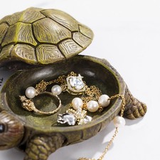 Boîte à bijoux bibelot organisateur maison chambre salon décor tortue