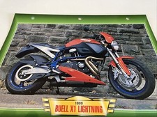Buell 1200 X1 Lightning 1999 fiche carte moto passion collection Atlas