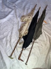 LOT DE 3 ANCIENNE OMBRELLE A