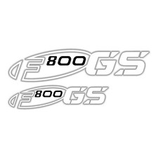 2Pz Autocollants Blanc Noir