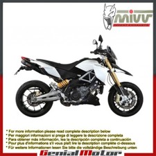 2 Pot D'Echappament MIVV Suono Noir Inox ss Aprilia Dorsoduro 1200 2012 > 2016
