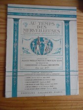 Partition livret operette - partition,