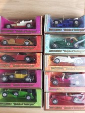 1:43 Matchbox Collections - 10 Voitures - N° 1-2-3-8-10-11-12-15-16-17 Models Of