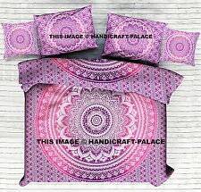 Rose Indien Ombre Mandala Housse de Couette 2 Coussin & 2 Oreiller Ensemble King