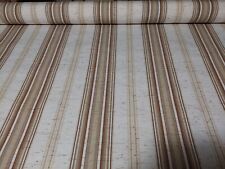 Coupon de toile transat store rayures marron beige 240 X 120 cm