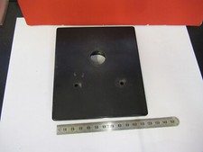 Antique Bausch Lomb Métal Étape Table Microscope Pièce Optiques Comme sur Photo