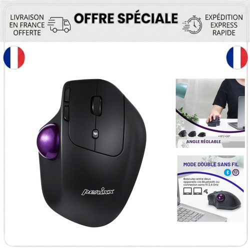 Souris trackball ergonomique