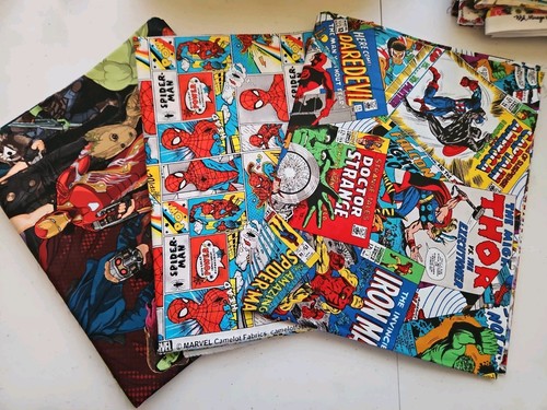 Marvel fabric lot - marvel, spider