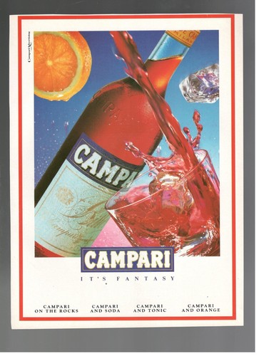 Campari bitter publicité 1992 - bitter,
