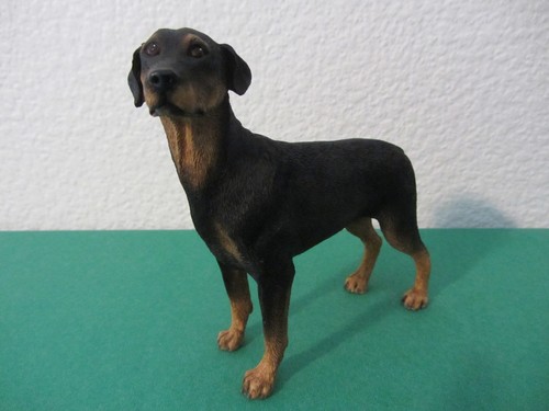 Doberman statuette résine - doberman,
