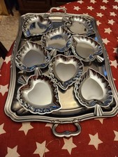 plateau inox avec coupelles