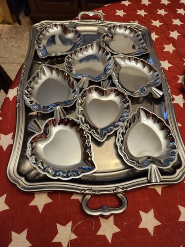 Plateau inox avec coupelles - avec,