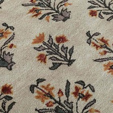 Tapis rond laine touffeté - laine,