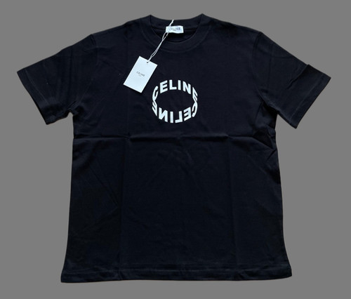 Celine black mirrored logo - black,